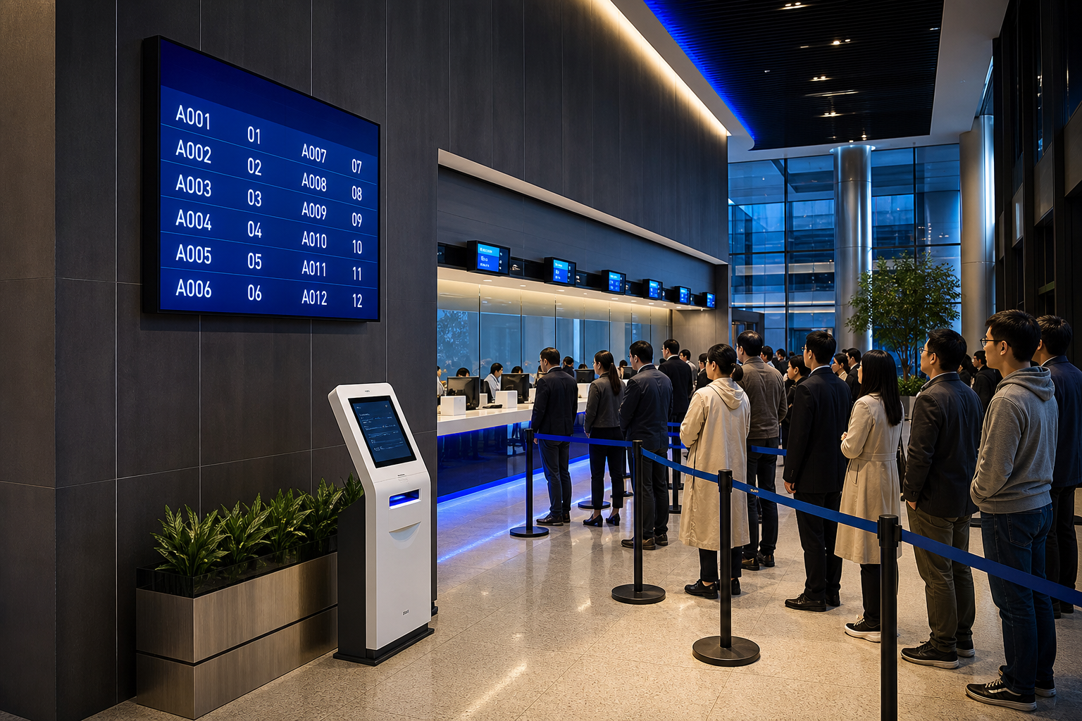排隊叫號服務大廳應用場景